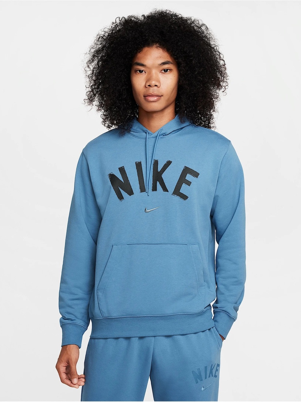 Nike Men's Dri-Fit Hoodie, S, Slate Blue